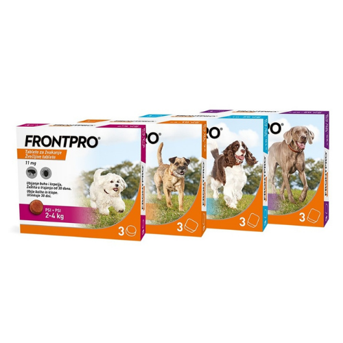 FRONTPRO® žvečljive tablete za pse